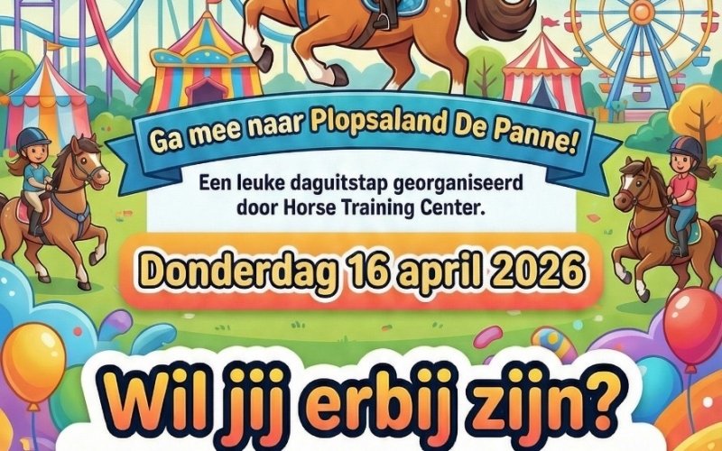 Paasvakantie - HTC gaat naar Plopsaland De Panne op 16 april 2026