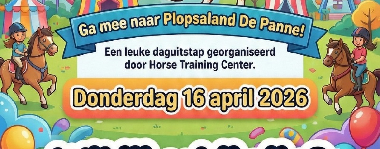 Paasvakantie - HTC gaat naar Plopsaland De Panne op 16 april 2026
